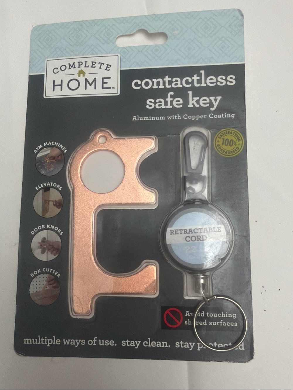 Contactless Safe Keys from Complete Home Includes Spring Retractor